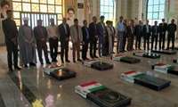 تجدید میثاق با شهدا در سفر رئیس سازمان  جهاد کشاورزی استان خراسان جنوبی به شهرستان بشرویه